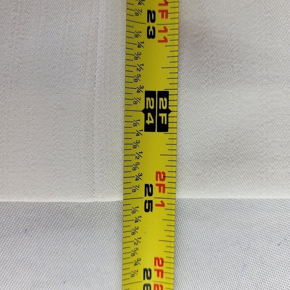 Emily Blazer Plus Size 22W Textured Notch Collar 4 Button Stretch Lined White - Picture 6 of 9